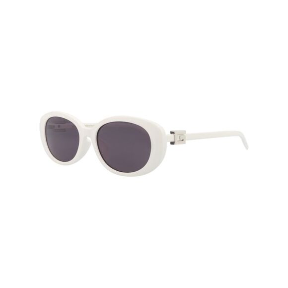 Gucci Round-Frame Injection Sunglasses White Womens